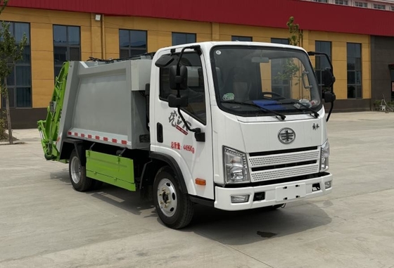Middle Size Compression Rabish Carrier Rear Loader Compressed Garbage Truck