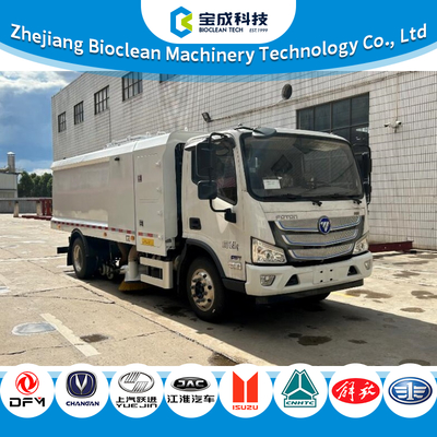 Pure Electric Severe Dust Street Cleaning Road Sweeper Vacuum Truck Euro 6 Emission Standard 2mm Tank Thickness