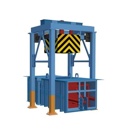 VerticaL 40-80T Rubbish Hydraulic  Marine Solid   Refuse Trash Waste Refuse Garbage Compactor