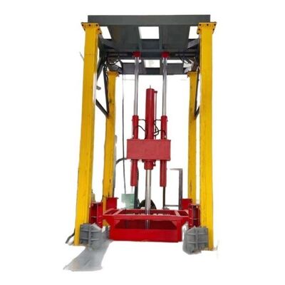 VerticaL 80-100T Auger Hydraulic  Marine Solid   Refuse Trash Waste Refuse Garbage Compactor