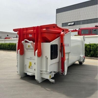 Movable 18m3 Rubbis Auger Marine Solid Hydraulic  Refuse Trash Waste Garbage Compactor