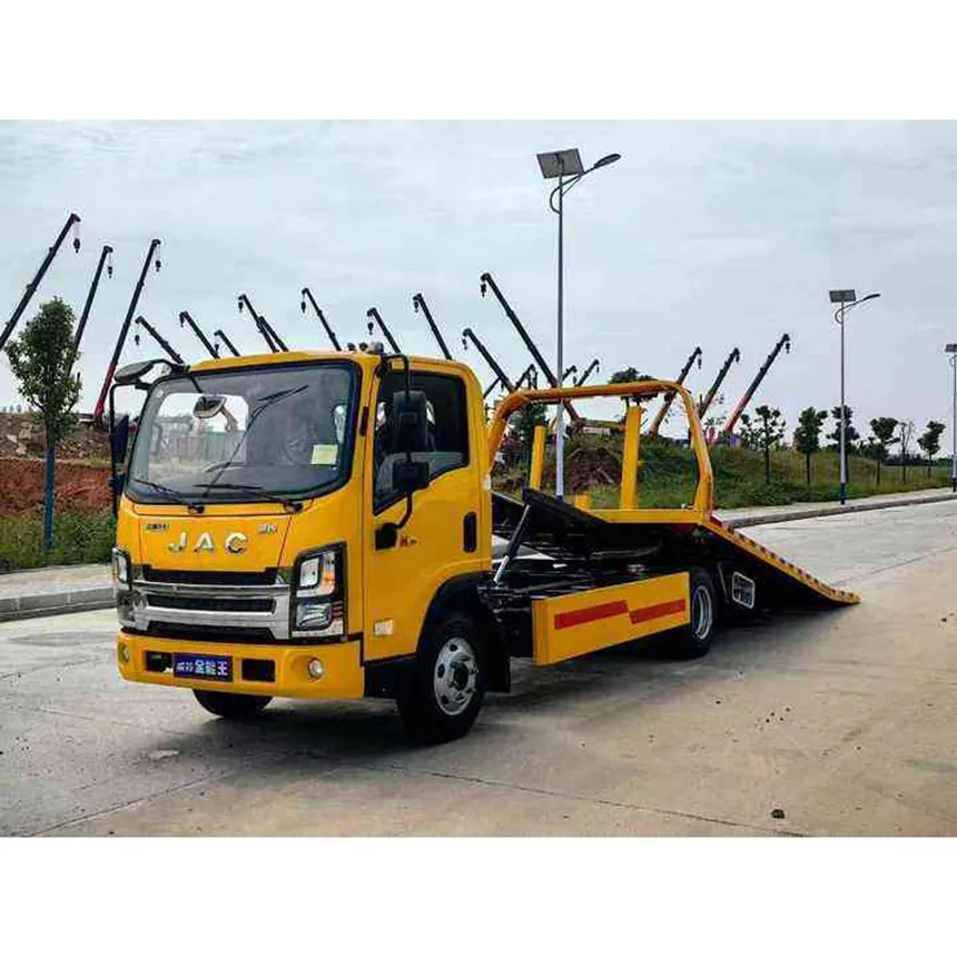 JAC 4X2 Multi-functional Flatbed Tow Truck with Winch System Road Rescue Vehicle 2