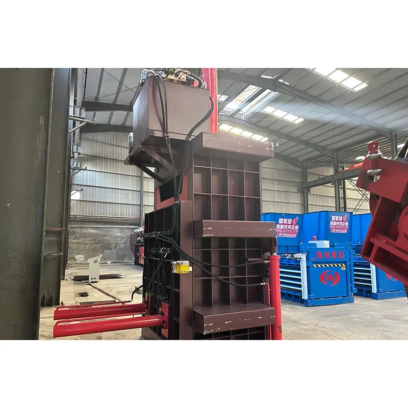 200 Ton Full Steel Plate Vertical Baling Press for Scrap Metal Recycling 1